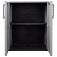 thumbnail image 6 of vidaXL Garden Storage Cabinet Gray and Black 26.8"x14.6"x33.1" PP, 6 of 10