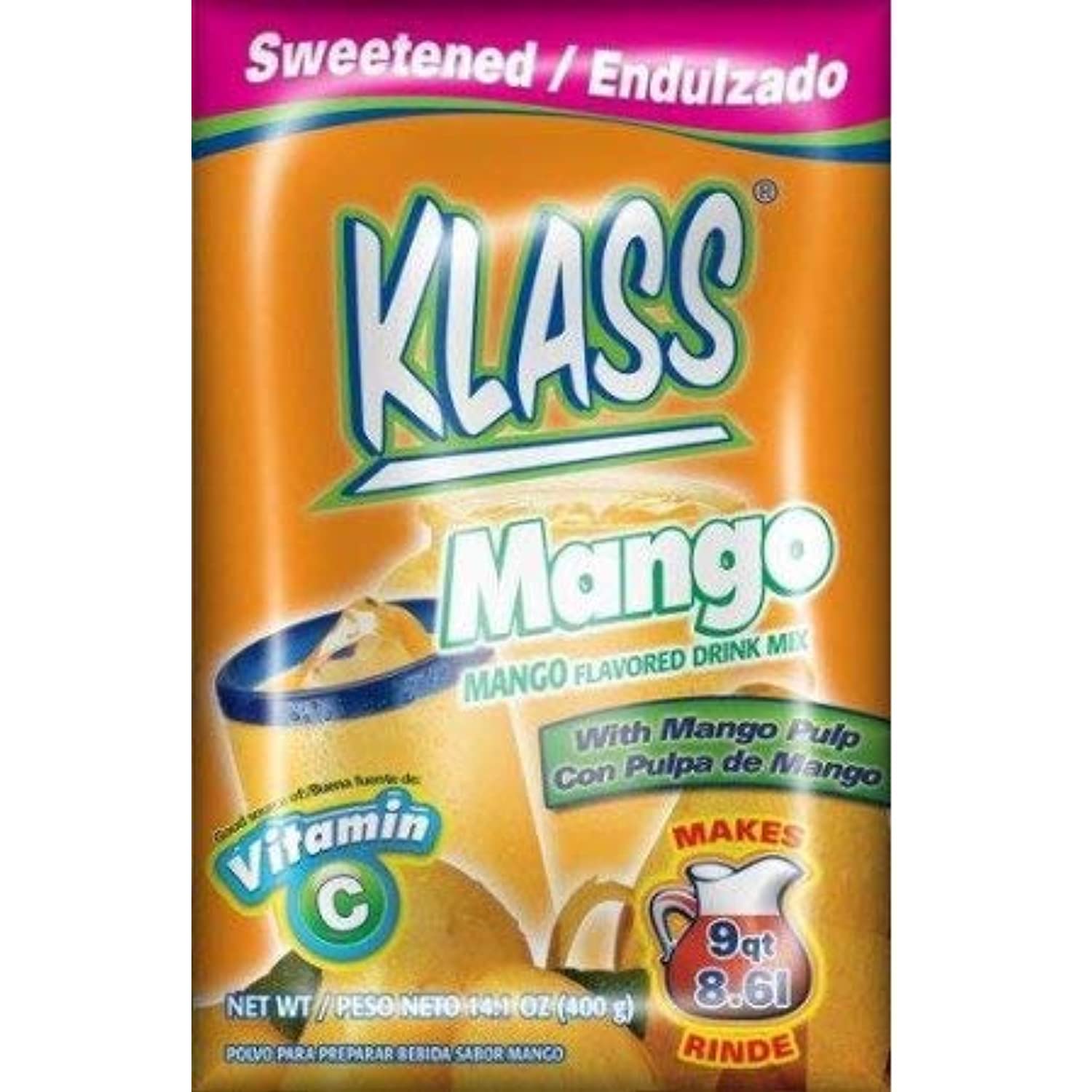 Klass Drink Mix, Mango, 15.9 Oz, 1 Count (Pack Of 2)