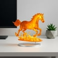 thumbnail image 4 of Acrylic Horse Figurine with Stand, 2D Run Horse Multi-Functional Decorative Base for Display, Home Office Desk Decor for Living Room, Bedroom, and Workspace Decoration, 4 of 5