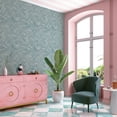 thumbnail image 2 of Tempaper Pastel Palm Blue Peel and Stick Wallpaper, 2 of 7