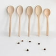 thumbnail image 1 of D-GROEE 5Pcs Wood Mixing Spoon Long Handle Wooden Spoons for Eating Mixing Stirring Wooden Kitchen Utensil, 1 of 7