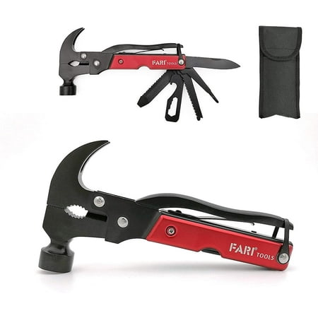 Multitool 15 in 1 Camping Gear, FARI Stainless Steel Handy Survival Multi Tool Gifts