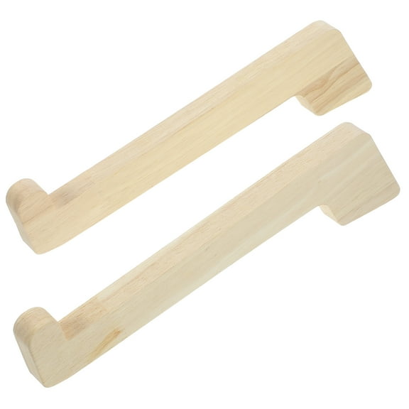 WHAMVOX 2pcs Laptop Stands Portable Laptop Holder Wooden Laptop Stand Office Laptop Holder for Desk