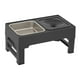 thumbnail image 1 of Comedero para perros, bebedero, comedero elevado con soporte, comedero para cachorros Tazón comedero negro, 1 of 8