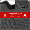 thumbnail image 4 of Ikon Motorsports All Weather TPE Floor Mats Liner Fits 2024-2025 Chevrolet Equinox EV, 3D Molded Non-slip Waterproof Carpets Guard Black 3PCS, 4 of 9