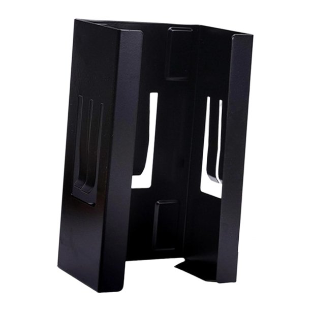 Soporte para guantes, organizador de guantes, instalación sin taladro, dispensador de pañuelos de papel premium, montaje en pared para papel higiénico Negro