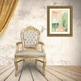 thumbnail image 3 of Vess, June Erica 12x14 Gold Ornate Wood Framed with Double Matting Museum Art Print Titled - Blush Breeze IV, 3 of 4