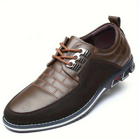 

DONGGTGDZ Trendy and Comfortable Size ‘s Colour Block Business Style Dress Shoes with Non Slip Rubber Sole Perfect for ‘s Outdoor Activities.