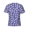 thumbnail image 6 of Vsdgher Daisies Flowers Print Men's Dry Fit Mesh Athletic Shirts Moisture Wicking Tennis T-Shirt Tops, 6 of 9