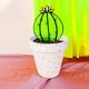 thumbnail image 4 of Cactus Colorido, Planta Suculenta, Simulación Acrílica, Decoración para Ventanas y Balcones, Adornos Tropicales En Maceta., 4 of 4