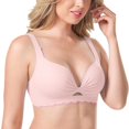 thumbnail image 3 of SAZBJOJN Women's Bras Seamless Full Coverage Bra Anti-Sagging Side Support Bras for Women Thin Lightly Push Up Bra No Underwire Comfort No Dig Strap Bra Size A Pink, 3 of 7