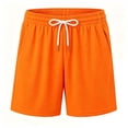 thumbnail image 4 of Kids Mesh Athletic Basketball Shorts, Elastic Waist Breathable Knee‑Length Sports Shorts, Gym Running Shorts for Boys, 4 of 4