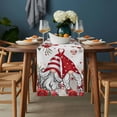 thumbnail image 2 of Red Floral Valentine's Day Table Runner - 90 Inch Long, Kitchen Dining Table Runner Dresser Scarves, Gnomes Botanical Gifts Farmhouse Farmhouse Decor for Coffee Tables Wedding Party Banquet, 2 of 8