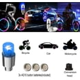 thumbnail image 7 of 8pcs Tire Valve Stem Caps Tire Caps LED Wheel Tire Blue Neon Light Car Accessories Lights for Cars,Trucks, Bikes,Motorcycles, 7 of 7