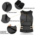 thumbnail image 5 of SHAPERIN Men Neoprene Sauna Zipper Waist Trainer Vest Tank Top Trimmer Body Shaper with Two Belt, 5 of 6