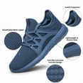 thumbnail image 5 of YHOON Women's Shoes Lightweight Walking Breathable Casual Fashion Tennis Anti-Slip Sneakers Navy Blue Size 9.5, 5 of 5