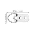 thumbnail image 2 of OULII 20Pcs Heavy Duty Picture Frame Hanging Hardware Silver Metal Hooks with Screws for Wall Mounting, 2 of 8