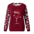 thumbnail image 4 of Womens Sweatshirt Oversized Sweatshirts Crewneck Long Sleeve Pullover, 4 of 4