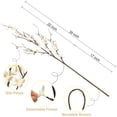 thumbnail image 4 of WMTOKK Artificial Plum Blossom Branch, Fake Peach Blossom Stem For Indoor Home Decoration, Floral Arrangement, Vase Display (White), 4 of 4
