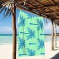 thumbnail image 2 of Ryvnso Green Palm Trees Beach Towel Quick Dry Swimming Yoga Beach Towels Large Sand Free Microfiber Towel 31"W x 71"L, 2 of 5