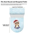 thumbnail image 5 of ZIATUBLE Christmas Owls Toilet Lid Tank Protector Cover Set of 2 Snowflakes Toilet Top Cover Tank Lid Round Toilet Seat and Tank Lid Cover Set Fits Most Toilet Tanks and Lids, 5 of 7