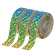 thumbnail image 1 of Unique Bargains 3Roll 1 Yard 8mm Self Adhesive Crystal Rhinestone Ribbon for Crafts Project, Red,Green,Blue,Yellow, 1 of 5