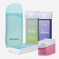 thumbnail image 1 of NEOMANN Torquoise Wax nRoll con 1 pieza de árbol de té, 1 pieza de recambios de cera de lavanda y 6 piezas después del tratamiento y 50 piezas de papel encerado, 1 of 5