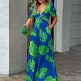 thumbnail image 2 of PMUYBHF Women's Floral Print Wide Leg Jumpsuit, Plus Size, 2 of 5