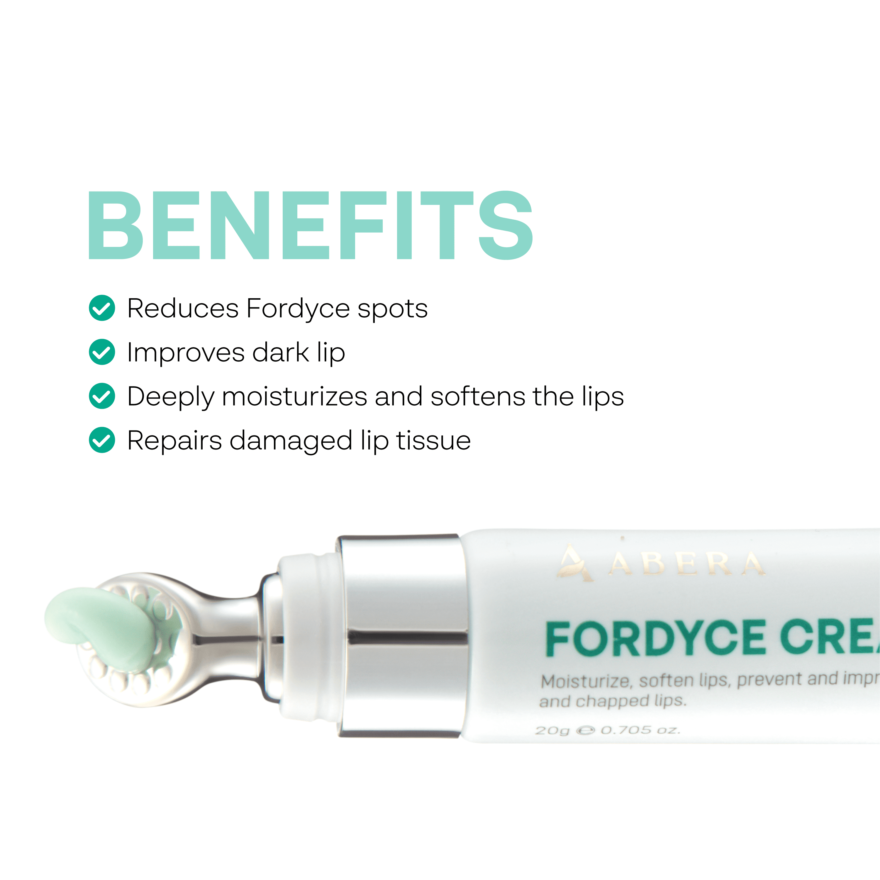 ABERA Fordyce Spot Lip Cream with HPR Retinoid, Moisturizing Repair For Dry Chapped Lips, 0.7 fl oz - Combo 2