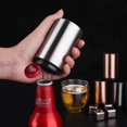 thumbnail image 2 of Automatic Push Down Bottle Opener – Stainless Steel Magnetic Beer Bottle Opener, Portable Pop Top Cap Remover for Home Bar, Kitchen, Camping, and Parties, 2 of 9