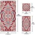 thumbnail image 3 of GZHJMY Red Medallion Paisley Bath Towels Absorbent Bath Towels Set Soft & Comfortable Towel Set for Home Hotel Decor, 3 Piece, 3 of 7