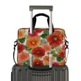 thumbnail image 2 of 16" Laptop Tote Bag Laptop Sleeve Case Computer Briefcase for Work & Travel Red and Orange Flowers, 2 of 8