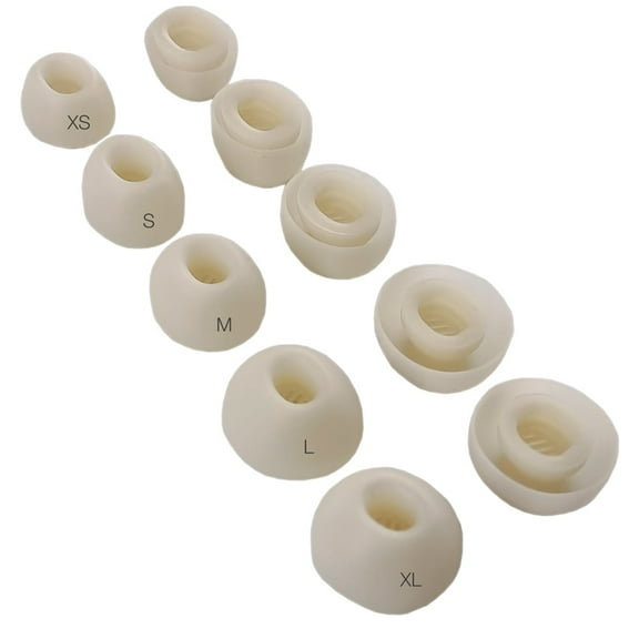 TENNMAK 10X Eartips Replacement for Soundcore P40i Earbuds Oat White Earpad * 5 Pairs