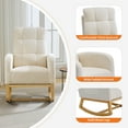 thumbnail image 4 of Modern Nursery Rocking Chair with Charge and Side Pocket, Rocker Glider for Living Room, Bedroom, Nursing Room, 4 of 7