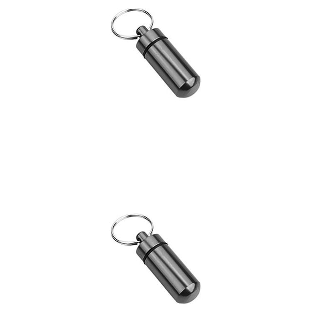 Advancent Pastillero Pastillero Aluminio Pastillero Exterior Portátil Impermeable Hermético Type3 NO3