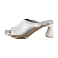 thumbnail image 2 of Naturalizer Gamechanger Heel Women's Heels Silver Sand Leather Size 7 M, 2 of 8