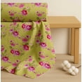 thumbnail image 4 of Soimoi Cotton Cambric Fabric Leaves,Rose & Peony Floral Print Fabric by The Yard 56 Inch Wide, 4 of 7