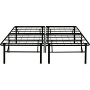 Boyd Sleep 18 Platform Metal Bed Frame with Under Bed Storage, Tool-Free Assembly, Heavy Duty, Twin