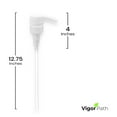 thumbnail image 3 of Universal Shampoo/Conditioner Dispenser Pump for Bottles, Leak Proof, Pump Top Fits 1 L/33.8 oz Bottles, 28/410 Neck Size (White - Pack of 4)…, 3 of 4