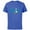 Royal Heather, variant on Disney Mickey and Friends Donald Duck Lettering Classic - Short Sleeve Cotton T-Shirt for Adults - Customized-Black