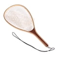 thumbnail image 1 of Graflsoa Compact Wooden Handle Fly Fishing Net with Rubber Mesh for Easy Catch and Release, Lightweight Design for Anglers (60cm Length, 38x27cm Hoop), 1 of 6