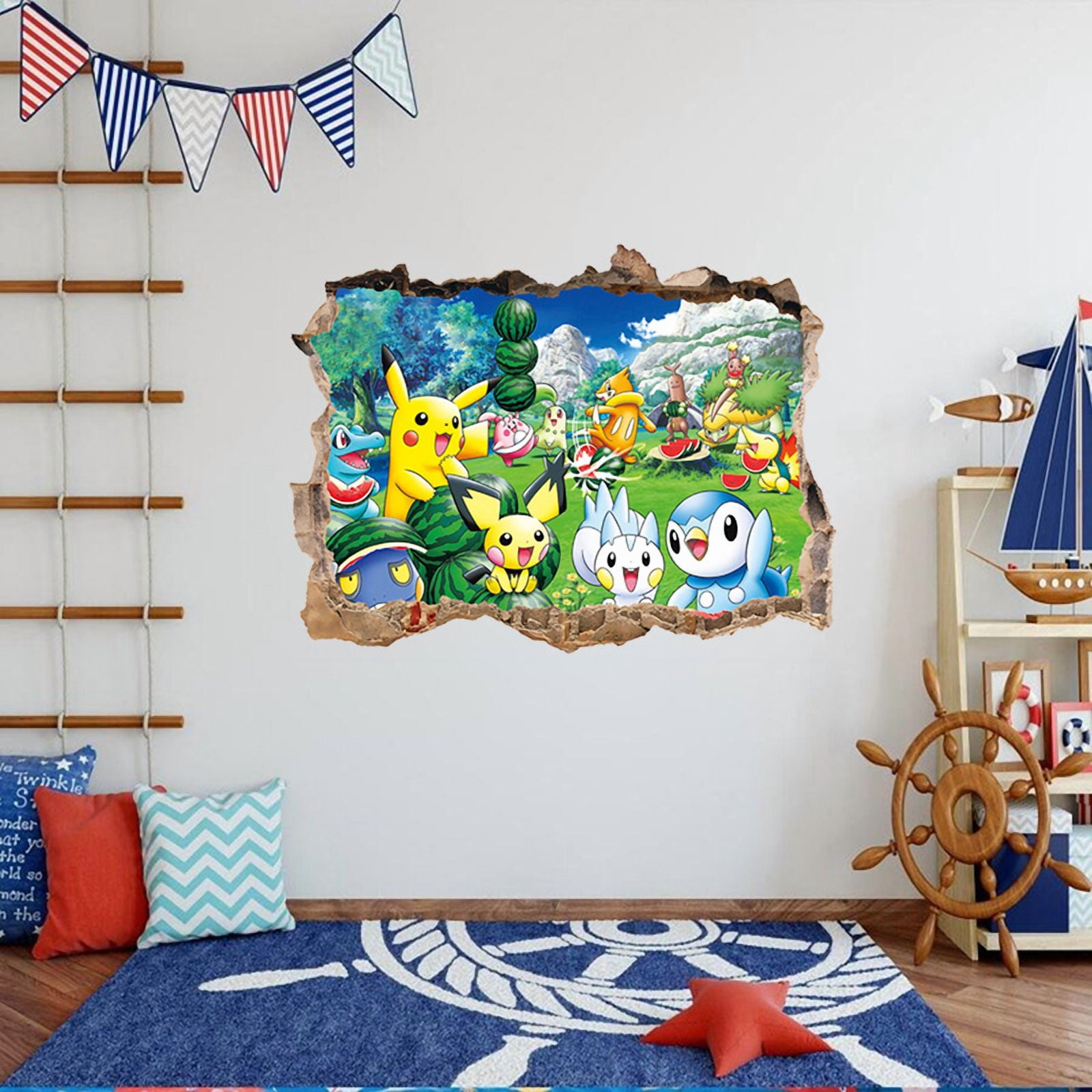 WomensFavorites Stickers Stickers Muraux Pépinière Ou Crèche Pokémon Jouets - Animaux