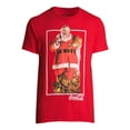 thumbnail image 6 of Coca Cola Santa Christmas Holiday Men's and Big Men's Graphic T-shirt, 6 of 6