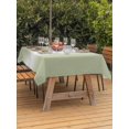 thumbnail image 2 of Outdoor Tablecloth with Umbrella Hole & Zipper, Sage Green Ombre Rectangle Tablecloth 60x102 Inch, Aesthetics Modern Abstract Art Gradient Patio Table Cover Waterproof Table Cloth for Picnic/Party, 2 of 7