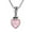 Pink, variant on AeraVida Loving Heart Pink Mother of Pearl Shell Inlay Sterling Silver Pendant Necklace