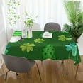 thumbnail image 4 of GZHJMY St. Patrick's Day Gnome Tablecloth, Rectangle Waterproof Washable Polyester Table Cover for Picnic Dinner Holiday Party Decor, 60 x 120 Inch, 4 of 7