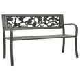 thumbnail image 1 of vidaXL Garden Bench 125 cm Steel Grey, 1 of 4
