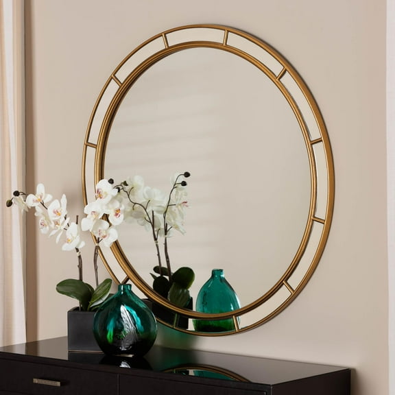 Baxton Studio Ulvi Vintage Mirror, Antique Goldleaf