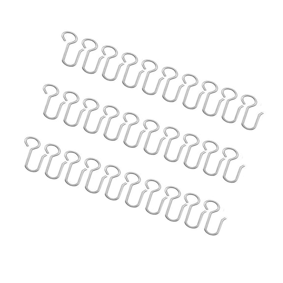 30 Pack Curtain Track Hooks S Shaped Ceiling Shower Curtain Decoration Hooks