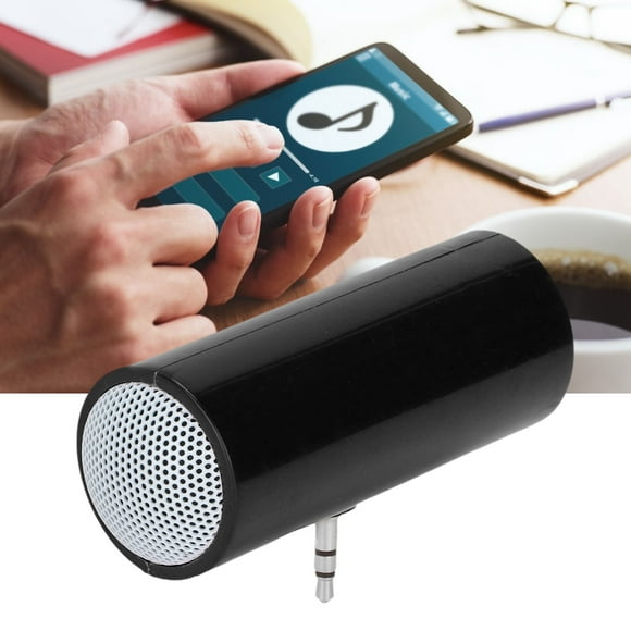 Mini Portable Speaker, Plug In Speaker with 3.5mm Aux Audio Input, Line In Speakers for Smart Phone, Pad, Tablet, Laptop, Computer